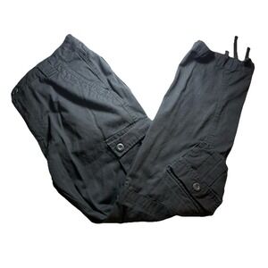 Matchstick Match Cargo‎ Pant Men 36x31 Black Wide Leg Boot Skater Baggy